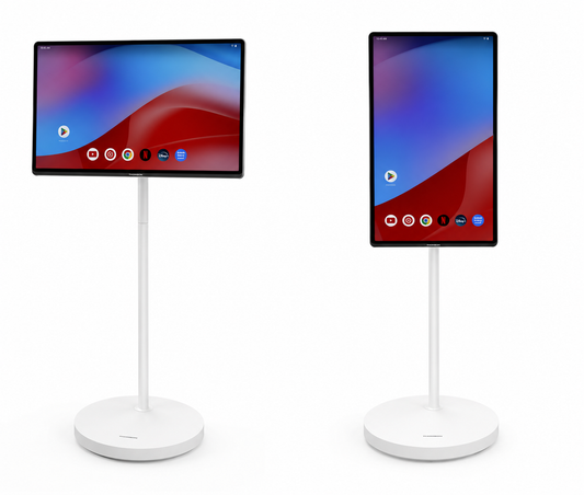 Thomson Go Plus Pro 27” 4K UHD Pekskärm – Flexibel skärm för event, mässor & underhållning 🎯