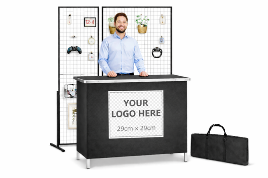 Komplett Mässpaket – Gridwall + Mässbord