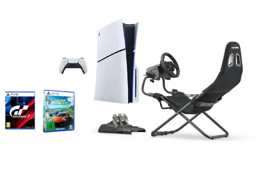 Logitech G29 ratt och pedaler med Playseat challenge med spel