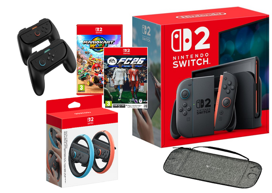 Nintendo Switch 2 med Mario Kart World + Extra Tillbehör