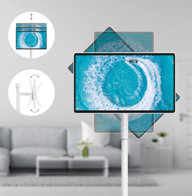 Thomson Go Plus Pro 27” 4K UHD Pekskärm – Flexibel skärm för event, mässor & underhållning 🎯