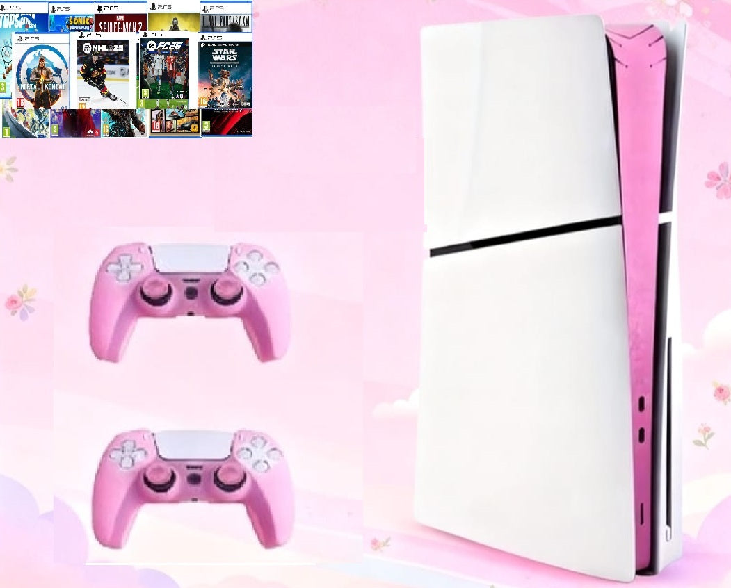 💖 PS5 Slim Pink Edition Paket-Exklusiv Spelupplevelse –